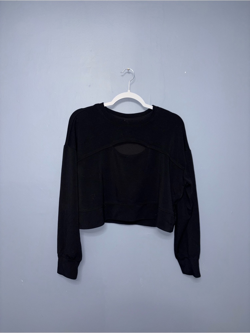 90 Degree | Black Cut Out Sweatshirt | Size Large